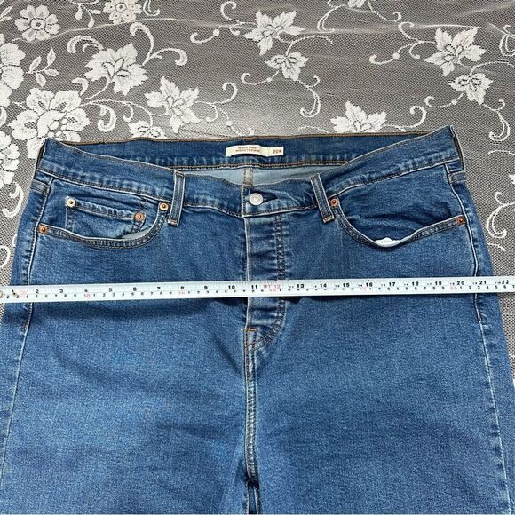 Levi’s Plus Size Wedgie Skinny Jeans with Raw Irregular Hem Sz 20 - Picture 14 of 16